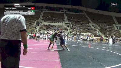 7A 285 lbs Quarterfinal - Treymane Chapman, Carver Montgomery HS vs Jacob Ortiz, Enterprise HS