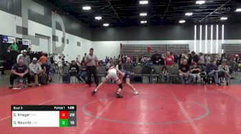 112 lbs Quarterfinals (8 Team) - Gabriel Krieger, Team Ohio (OH) vs Olin Neuville, LaCrosse Area Wrestlers(WI)