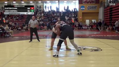 285 lbs Quarterfinal - Leno Campbell, Millikin vs Clayton Clark, Simpson