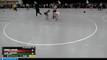 92 lbs Champ. Round 1 - Jeremy Carver, Delta Wrestling Club Inc. vs Dane Johnson, South Dakota