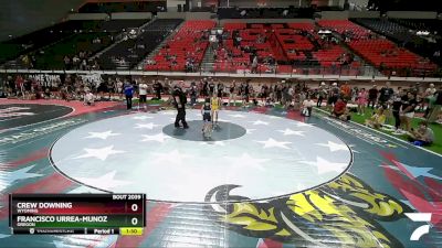 65 lbs Round 1 - Crew Downing, Wyoming vs Francisco Urrea-Munoz, Oregon