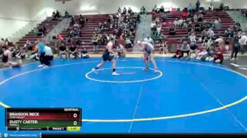 182 lbs Semifinal - Brandon Beck, Star Valley vs Dusty Carter, Powell