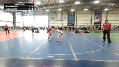 145 lbs Consi Of 64 #1 - Gage Robinson, LA vs John McDevitt, NH