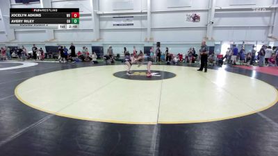 91-99.8 lbs Round Robin 3 - Jocelyn Adkins, WV vs Avery Riley, OH
