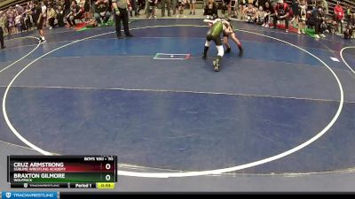 70 lbs Champ. Round 2 - Braxton Gilmore, Wolfpack vs Cruz Armstrong, Sublime Wrestling Academy