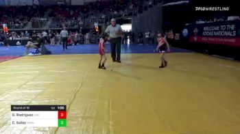 52 lbs Round Of 16 - George Rodriguez, Lincoln Jr Hawk WC vs Colton Sallaz, Marksmen Wrestling Club