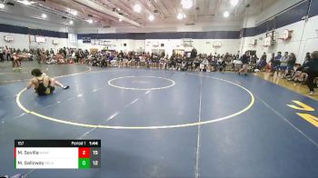 157 lbs Round 3 (4 Team) - Mathew Galloway, Selah vs Matias Sevilla, Hanford