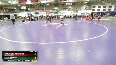 197 lbs Quarterfinal - Emmanuel Ayi-Bonte, Missouri Valley vs Cole Harrell, Westminster