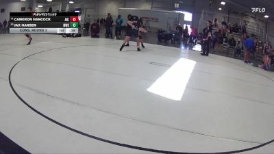 148 lbs Cons. Round 3 - Cameron Hancock, Arlington vs Jax Hansen, Milford Wrestling Club