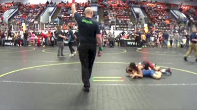 85 lbs Cons. Round 2 - Levi Hudson, Sault Blue Devils vs Carter Payton-Bush, Mid Mitten WC