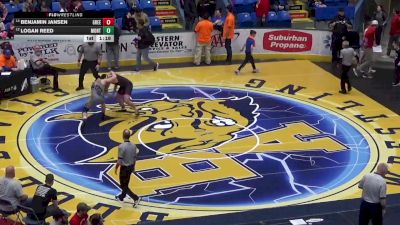 192 lbs Quarterfinal - Benjamin Jansen, Greencastle-Antrim vs Logan Reed, Montoursville