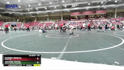 105 lbs Cons. Round 4 - Antonio Gauna, South Central Punishers vs Camden Senecal, Black Fox