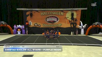 Amistad Eagles Allstars - Purple Reign [2025 L3 Senior - D2 Day 1] 2025 Cheer Power San Antonio Halloween Challenge