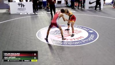 126 lbs Cons. Round 2 - Dylan Macalino, Danville Wrestling Club vs Kaz Hatano, Mad Dawg Wrestling Club