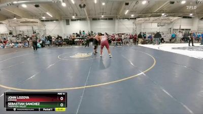 285 lbs Cons. Round 4 - John Lozoya, Horizon vs Sebastian Sanchez, Thompson Valley