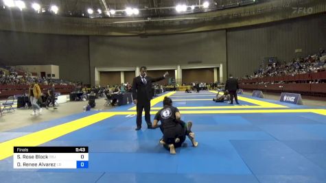 Sarah Rose Block vs Danielle Renee Alvarez 2024 Pan IBJJF Jiu-Jitsu No-Gi Championship