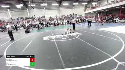 78 lbs Rr Rnd 5 - Czarlie Diffee, High Elevation WC vs Eli Kop, Montezuma Cortez WC