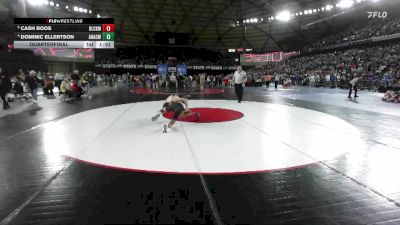 Boys 2A 126 lbs Quarterfinal - Cash Boos, Black Hills vs Dominic Ellertson, Anacortes