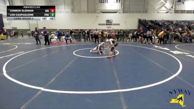 99 lbs Cons. Round 4 - Lou Caufaglione, Funky Panda Wrestling Club vs Connor Sleeman, Gouverneur Wrestling Club