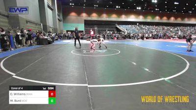 84 lbs Consi Of 4 - Owen Williams, Bonneville Wrestling Club vs Max Burd, Weatherford Youth Wrestling