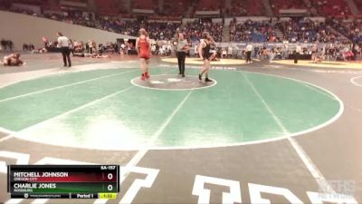 6A-157 lbs Champ. Round 2 - Charlie Jones, Roseburg vs Mitchell Johnson, Oregon City