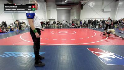 96 lbs Rr Rnd 2 - Aviyahn Mills, RWA Black MS vs Christopher Nemcovic, Morris Fitness Black MS