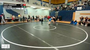 155 lbs. Cons. Round 4 - Annie Currie, Liberty vs Karley Vanderslice, Capital City