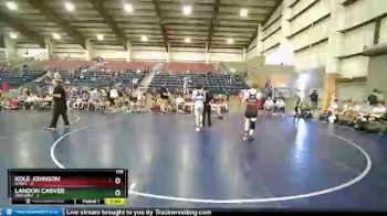 120 lbs Quarterfinals (8 Team) - Kole Johnson, UTAH1 vs Landon Carver, Oregon2