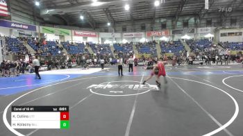 130 lbs Consi Of 16 #1 - Klovias Collins, Little Warrior WC vs Harvey Kolacny, Bill Reed Middle School