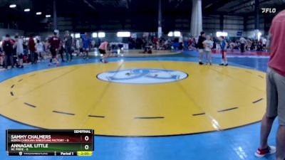 50 lbs Semifinals (4 Team) - Sammy Chalmers, NORTH CAROLINA WRESTLING FACTORY vs Annagail Little, NC PRIDE