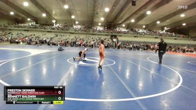 70 lbs Cons. Round 2 - Bennett Baldwin, Oak Grove Little League Wrestling Club-AAA vs Preston Skinner, Waynesville Tigers Wrestling Club-AAA