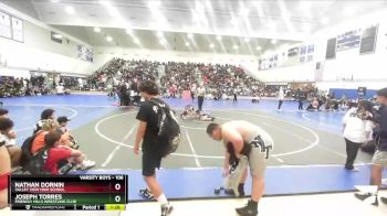 106 lbs Champ. Round 1 - Nathan Dornin, Valley View High School vs Joseph Torres, Friendly Hills Wrestling Club