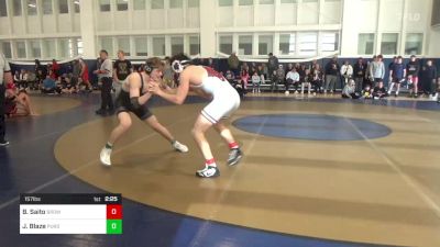 157 lbs Round Of 32 - Blake Saito, Brown University vs Joey Blaze, Purdue