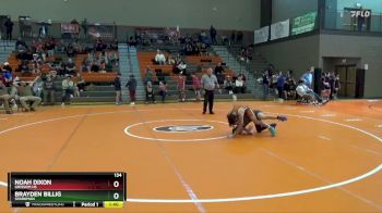 134 lbs Round 3 - Noah Dixon, Grissom Hs vs Brayden Billig, Sparkman