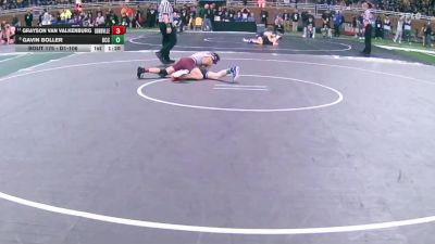 D1-106 lbs Quarterfinal - Gavin Boller, Detroit Catholic Central vs Grayson Van Valkenburg, Grandville