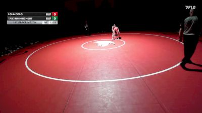 100 lbs 1st Place Match - Tailynn Hirchert, Nampa vs Lola Colo, Nampa