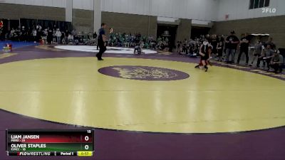 88 lbs Placement (4 Team) - Oliver Staples, F/MCC vs Liam Jansen, Pierz