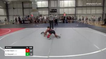 86 lbs Rr Rnd 2 - Braeden Borreson, Wisconsin Iron vs Brock Claypool, Quaranteam 2020