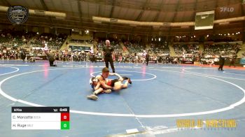 67 lbs Consi Of 8 #2 - Cael Marcotte, Socal Grappling Club vs Hudson Ruge, Sebolt Wrestling Academy