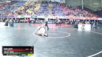 165 lbs Semis (4 Team) - Brady Ross, Glenville State University vs Alec Cook, West Liberty