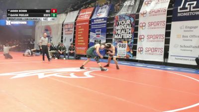138 Class 3 lbs Cons. Round 1 - Aiden Bonin, Holt vs Gavin Peeler, DeSoto