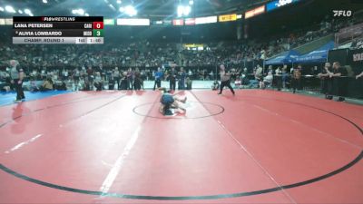 105 lbs Champ. Round 1 - Lana Petersen, Canyon Ridge vs Alivia Lombardo, Middleton