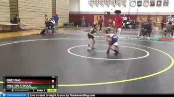 53 lbs Round 3 - Preston Atwood, Team Vegas Jr Mustangs Wrestli vs Grey Dias, Trailblazer Wrestling Club