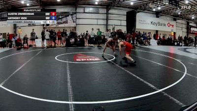 57 kg Champ. Round 1 - Austin Zimmerman, Edinboro RTC vs Anthony Isek, Indiana RTC