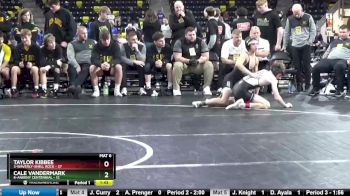 106 lbs Quarterfinal - Taylor Kibbee, 3-Waverly-Shell Rock vs Cale Vandermark, 6-Ankeny Centennial