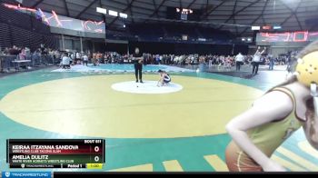 86 lbs Quarterfinal - Keiraa Itzayana Sandoval-Santos, Wrestling Club Tacoma Slam vs Amelia Dulitz, White River Hornets Wrestling Club
