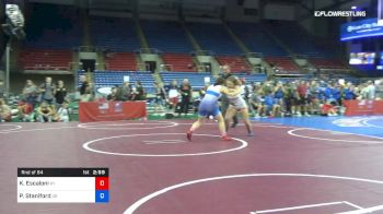 132 lbs Rnd Of 64 - Kaylen Escaloni, Kentucky vs Piper Staniford, Oregon