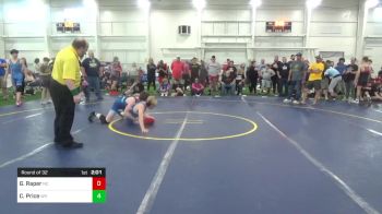 120-C lbs Round Of 32 - Garrison Raper, NC vs Carter Price, WV