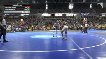 141 lbs Semifinal - Khyvon Grace, West Liberty vs Isham Peace, Lander