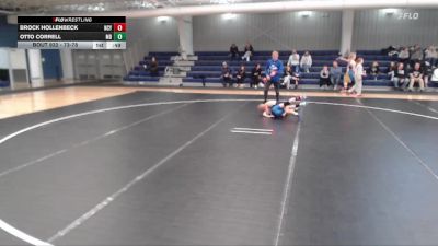 73-78 lbs 1st Place Match - Otto Correll, Midwest Destroyers vs Brock Hollenbeck, NCYAC